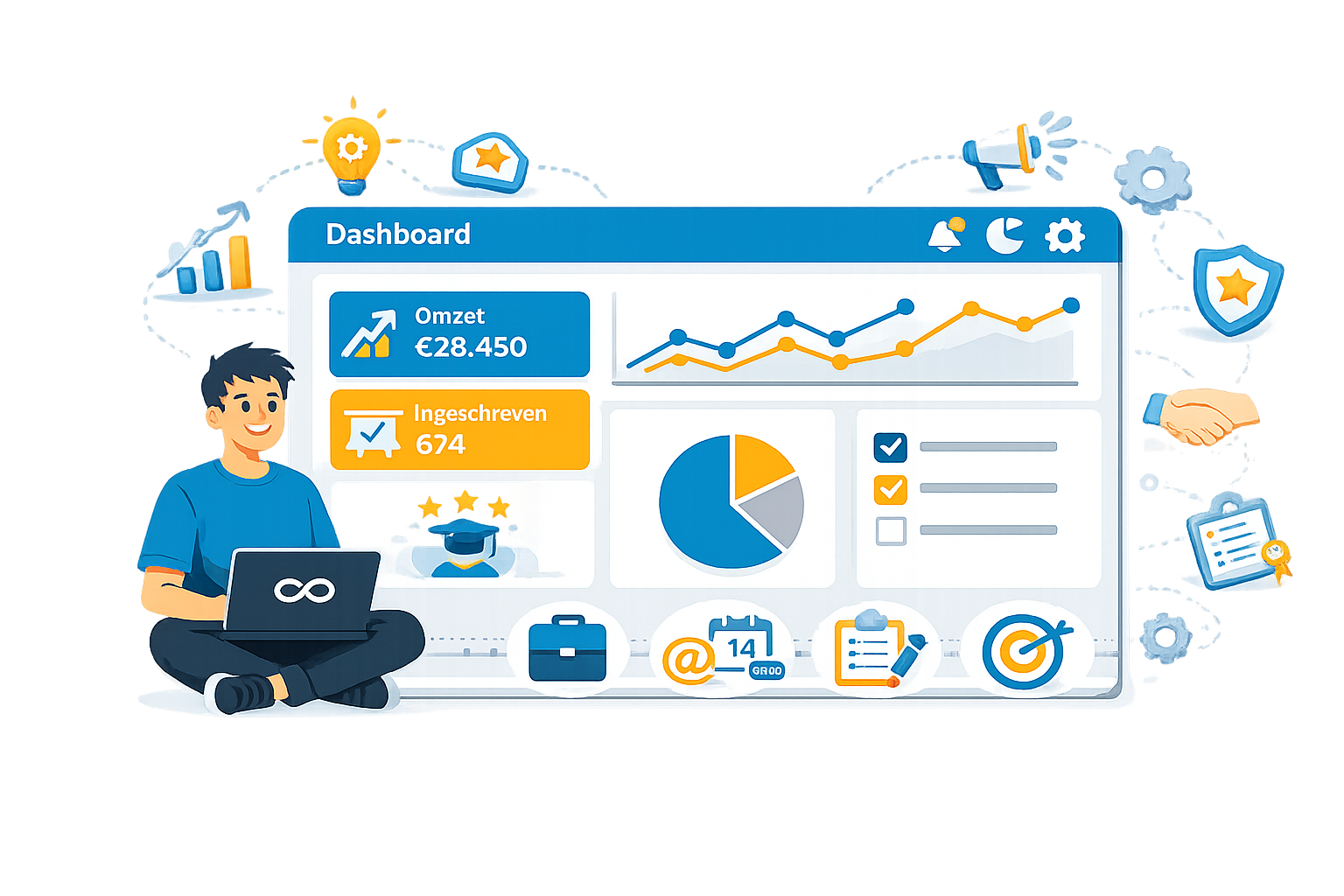 Branche modulen met cursusadministratie.nl
