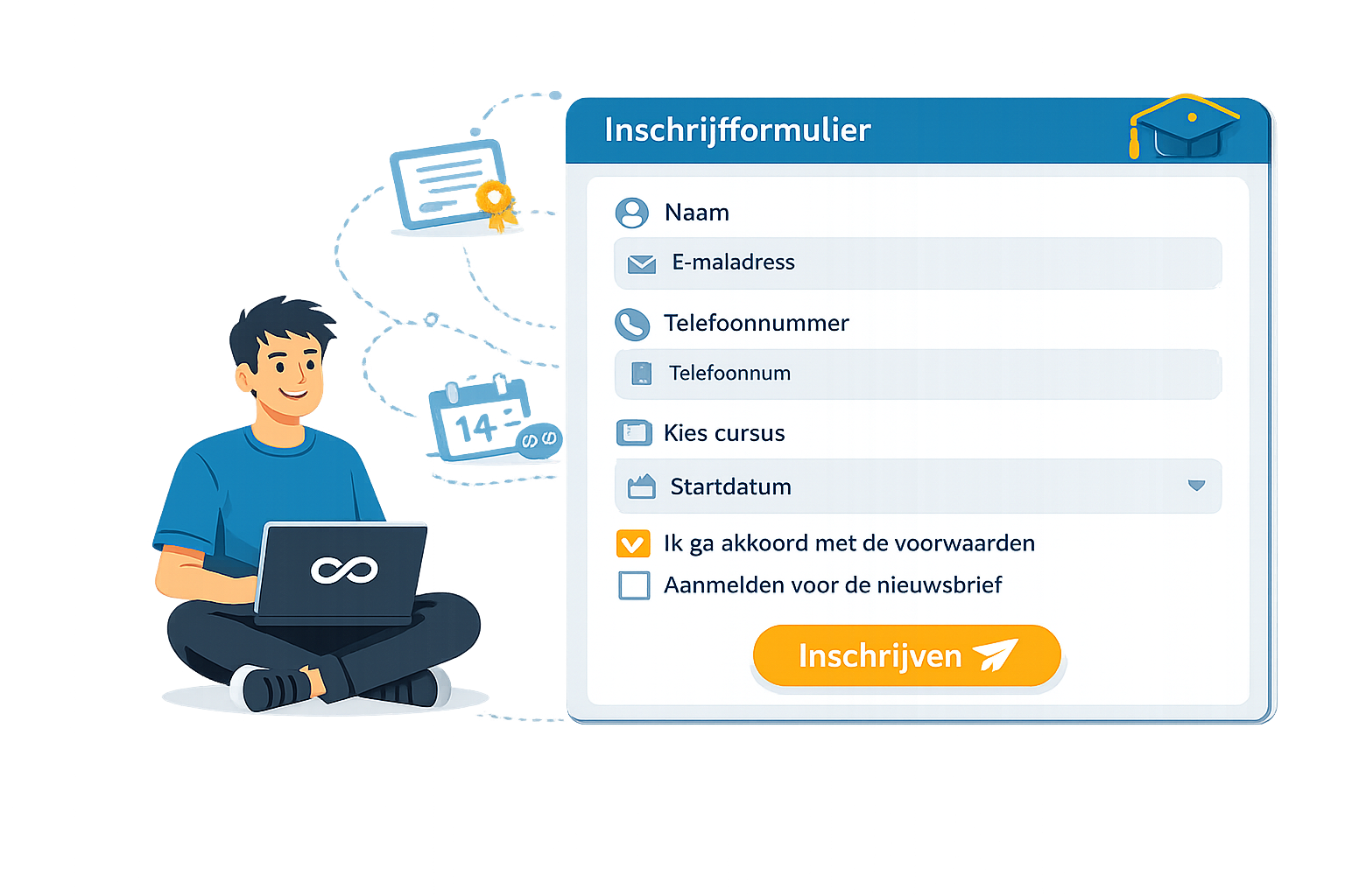Inschrijven met cursusadministratie.nl